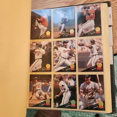 Baseball Card Binder Filled with Miscellaneous Cards