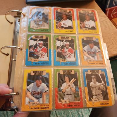 Baseball Card Binder Filled with Miscellaneous Cards