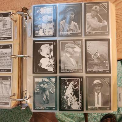Baseball Card Binder Filled with Miscellaneous Cards