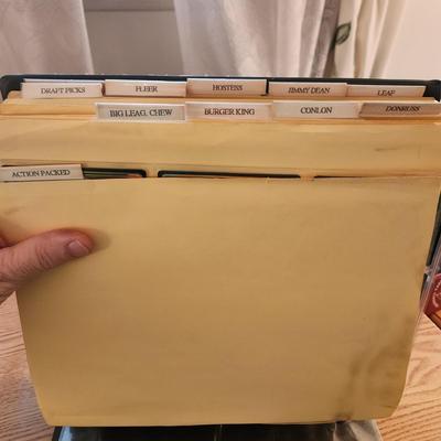 Baseball Card Binder Filled with Miscellaneous Cards