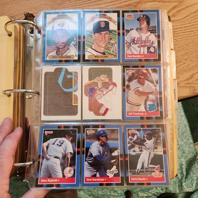 Baseball Card Binder Filled with Miscellaneous Cards