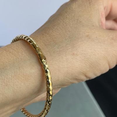 14K Yellow Gold Bangle Bracelet