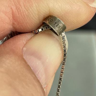 Sterling Silver Box Chain and Zodiac Chime Pendant