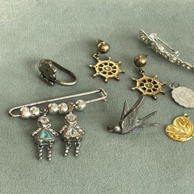 Misc Jewelry, some Stamped