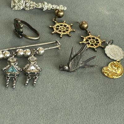 Misc Jewelry, some Stamped