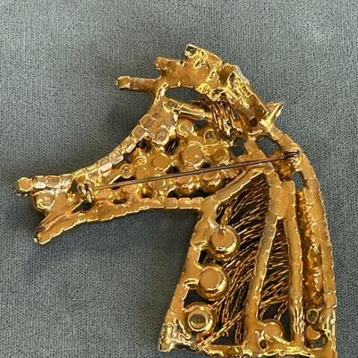 Huge Vintage Horse Pin