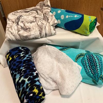 Beach towels 2 swim suit cover-ups