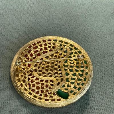 Vintage Greek Warrior Brooch