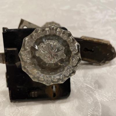 Clear vintage door handle