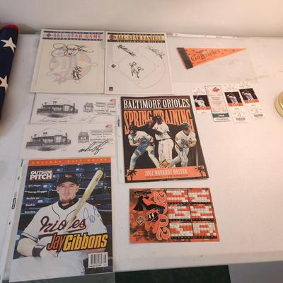 Sports Memorabilia Baltimore Orioles Autographs All Star Game 1995 Fan fest 1994 2002 spring training Ticket Stubs