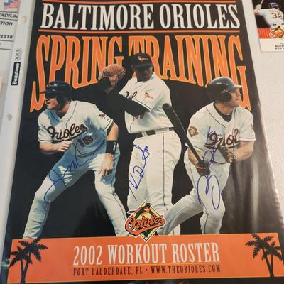 Sports Memorabilia Baltimore Orioles Autographs All Star Game 1995 Fan fest 1994 2002 spring training Ticket Stubs