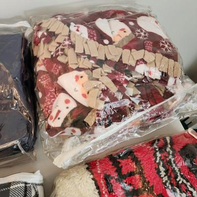 Linen Lot Bedding, Pillow Covers, Fire Dept. Rug
