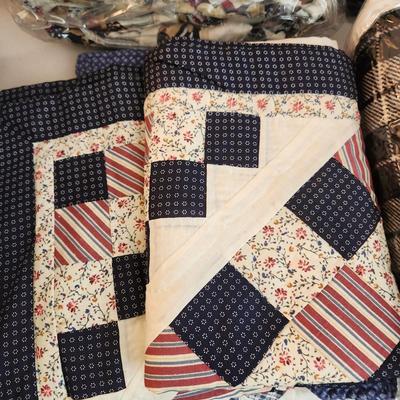 Linen Lot Bedding, Pillow Covers, Fire Dept. Rug