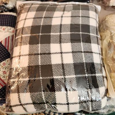 Linen Lot Bedding, Pillow Covers, Fire Dept. Rug