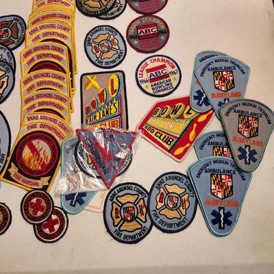 Fire Department & Bowling Patches