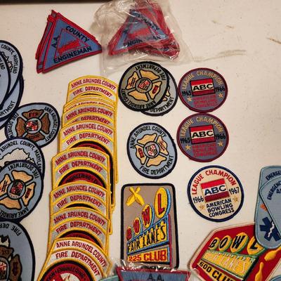 Fire Department & Bowling Patches