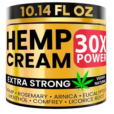 Саnnаbі Rеlіеf Hemp Cream Maximum Strength 10.14 FL. OZ — Relieve Muscles, Joints, and Back Target Area — 10-in-1 Potent Formula | Gel...