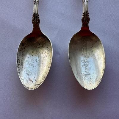 ANTIQUE STERLING SILVER SPOONS