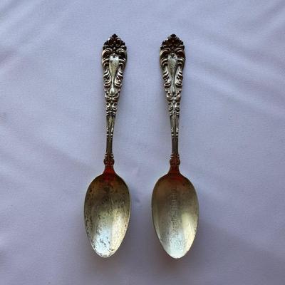 ANTIQUE STERLING SILVER SPOONS