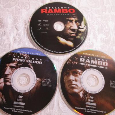 Rambo, Rambo Fist Blood, 3 DVDs
