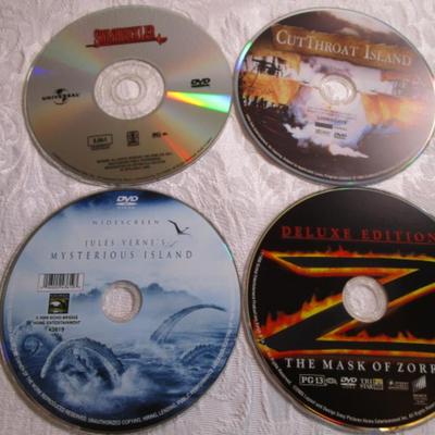 Cutthroat Island, Swashbuckler, Jule's Vern's Mysterious Island, The Mask of Zorro