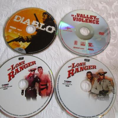 Diablo, In A Valley of Violence, The Lone Ranger  (2 discs) Total 4 DVDs