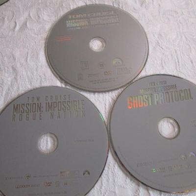 3 Mission Impossible movies,3 DVDs