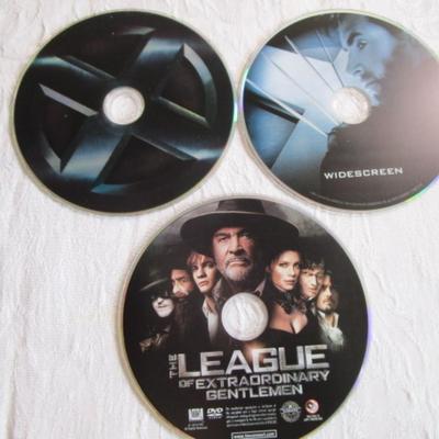 2 X-Men movies, The League of Extraordinary Gentlemen (3 DVDs)