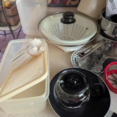 Assortment Of Kitchen Gadgets Pots & More (See All Pictures)