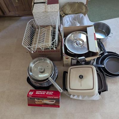 Assortment Of Kitchen Gadgets Pots & More (See All Pictures)