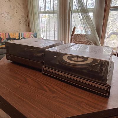 LOT 633: Vintage Capehart Turntable & Radio Shack Model LAB 34 Turntable