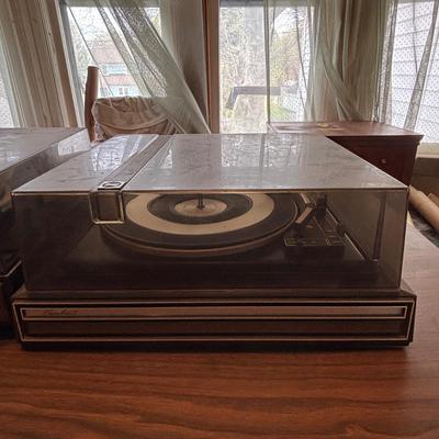 LOT 633: Vintage Capehart Turntable & Radio Shack Model LAB 34 Turntable
