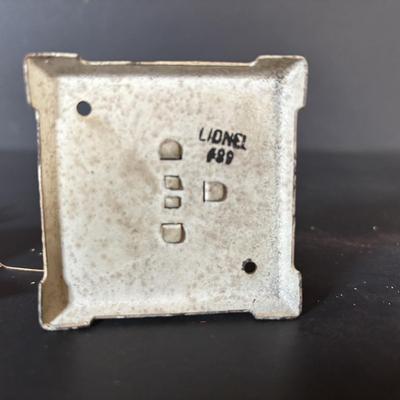 LOT 637: Vintage Lionel Train Station Waiting Room, Signs, Flagpole & Metal Train Tunnel