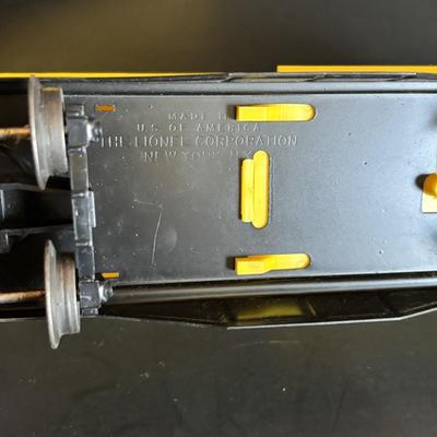 LOT 641: Lionel Train Set: Union Pacific Locomotive #1065, Savings Back Box Car #6050 Bank/Train Car, Explosives Box Car #6470, Flatbed...