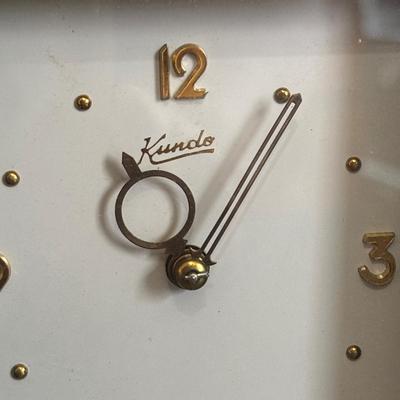 LOT 643: Vintage Airguide Weather Station by Fee & Stemwedel & Vintage Art Deco Kundo Alarm Clock