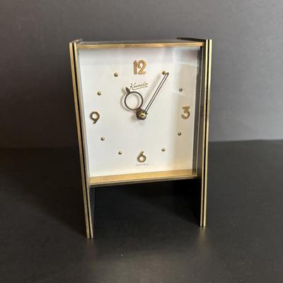 LOT 643: Vintage Airguide Weather Station by Fee & Stemwedel & Vintage Art Deco Kundo Alarm Clock