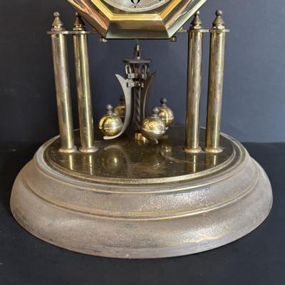 LOT 645: Vintage Nisshin Master Anniversary Clock & Kieninger & Obergfell Anniversary Clock