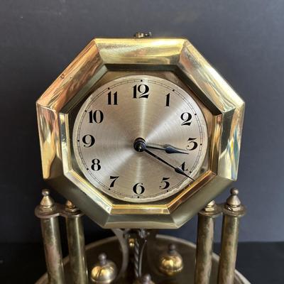 LOT 645: Vintage Nisshin Master Anniversary Clock & Kieninger & Obergfell Anniversary Clock