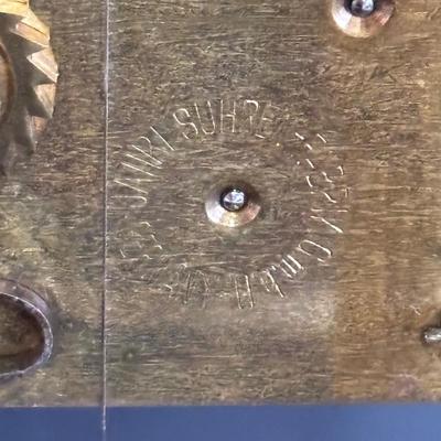 LOT 645: Vintage Nisshin Master Anniversary Clock & Kieninger & Obergfell Anniversary Clock