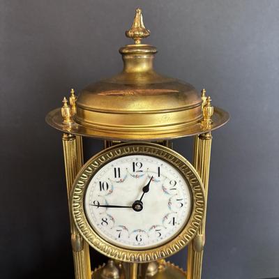 LOT 645: Vintage Nisshin Master Anniversary Clock & Kieninger & Obergfell Anniversary Clock