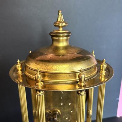 LOT 645: Vintage Nisshin Master Anniversary Clock & Kieninger & Obergfell Anniversary Clock