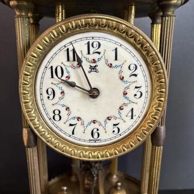 LOT 646: Vintage Sokol Montage Anniversary Clocks - 16" w/Dome