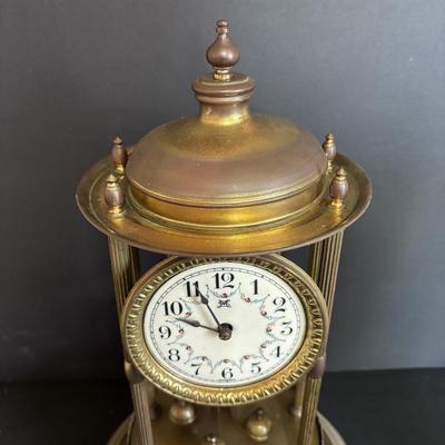 LOT 646: Vintage Sokol Montage Anniversary Clocks - 16" w/Dome