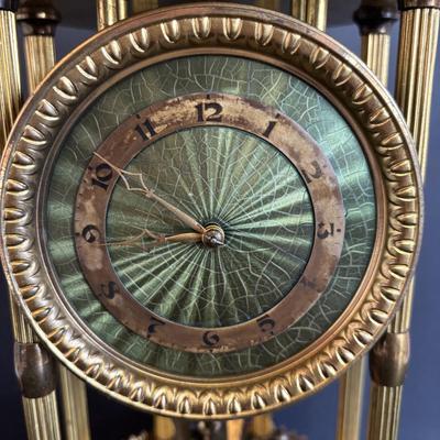 LOT 646: Vintage Sokol Montage Anniversary Clocks - 16" w/Dome
