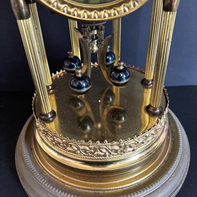 LOT 646: Vintage Sokol Montage Anniversary Clocks - 16" w/Dome