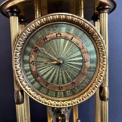LOT 646: Vintage Sokol Montage Anniversary Clocks - 16" w/Dome