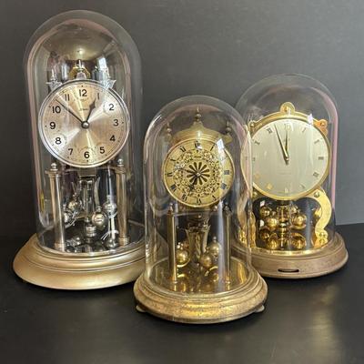 LOT 648: Vintage Herr, Schatz 100-Day & Kundo Anniversary Clocks