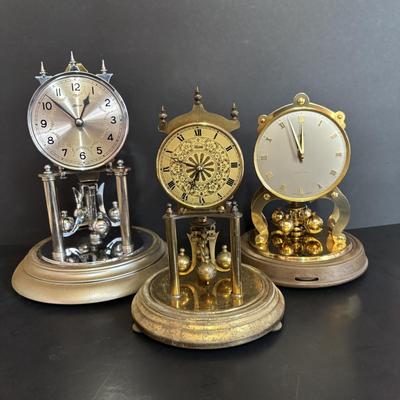 LOT 648: Vintage Herr, Schatz 100-Day & Kundo Anniversary Clocks
