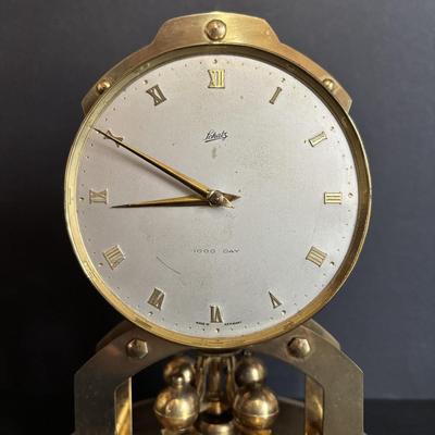 LOT 650: Gilbert Mantel Clock & Schatz 1000-Day Anniversary Clock
