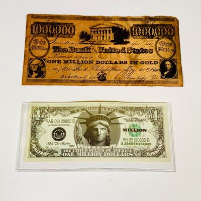 LOT 656: Reproduction and Novelty Currency and Wheat Back Pennies, a Coin Collection Birthday Card and More